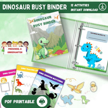 Load image into Gallery viewer, Dinosaur Busy Binder Printable