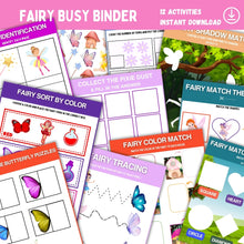 Load image into Gallery viewer, Fairy Busy Binder Printable