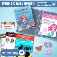 Load image into Gallery viewer, Mermaid Busy Binder Printable
