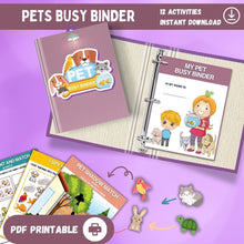 Load image into Gallery viewer, Pets Busy Binder Printable