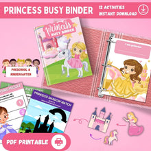 Load image into Gallery viewer, Princess Busy Binder Printable