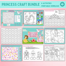 Load image into Gallery viewer, Princess Kid Craft Printable Bundle