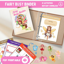 Load image into Gallery viewer, Fairy Busy Binder Printable