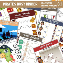 Load image into Gallery viewer, Pirate Busy Binder Printable
