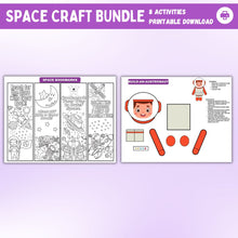 Load image into Gallery viewer, Space Kid Craft Printable Bundle