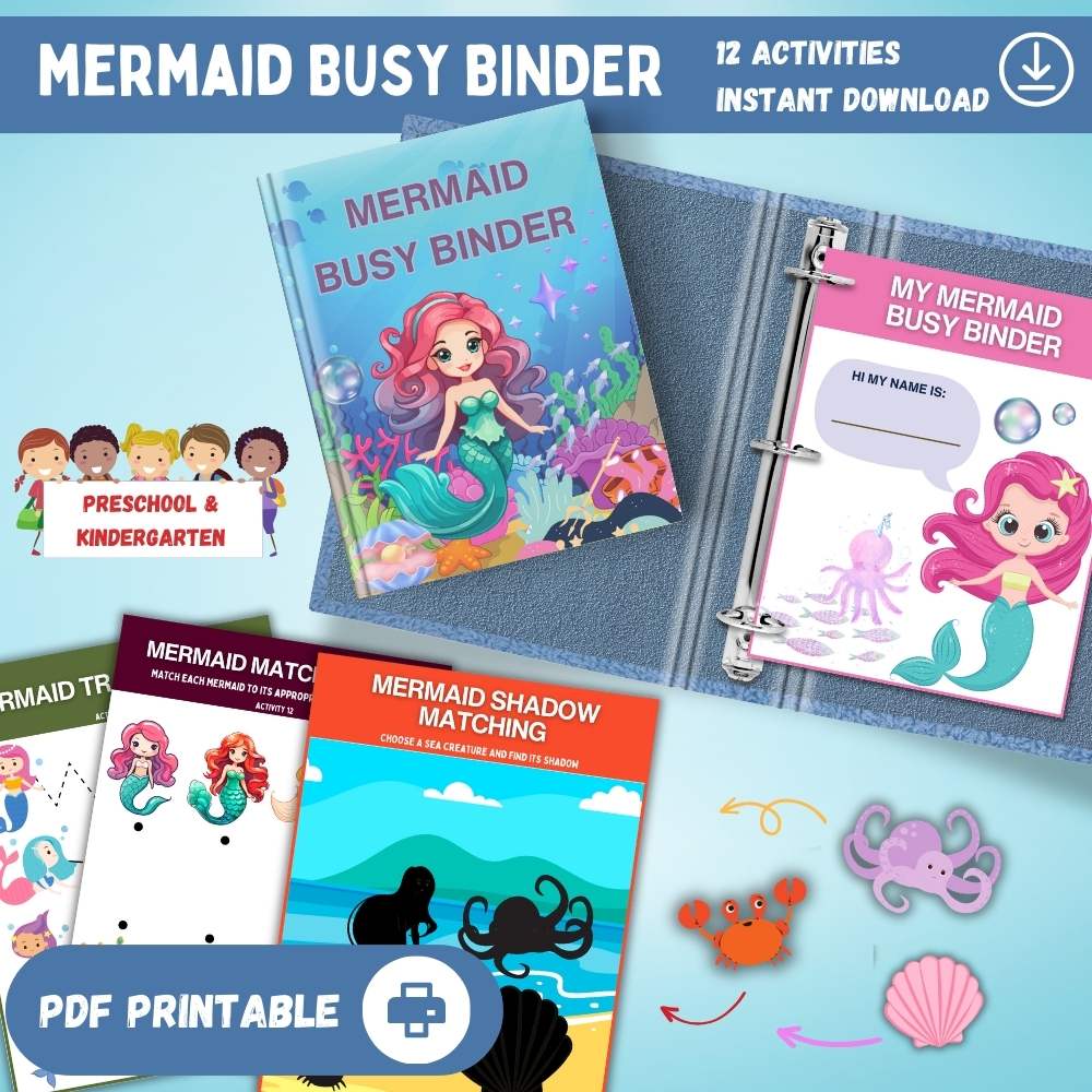 Mermaid Busy Binder Printable