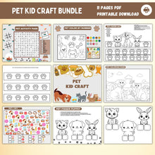 Load image into Gallery viewer, Pet Kid Craft Printable Bundle
