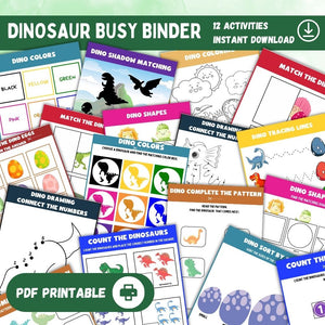 Dinosaur Busy Binder Printable