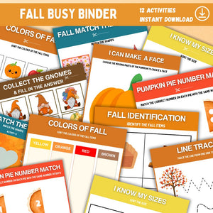 Fall Busy Binder Printable