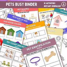 Load image into Gallery viewer, Pets Busy Binder Printable
