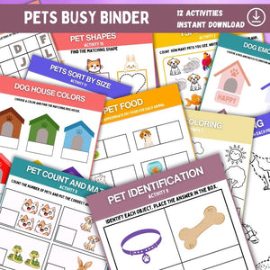 Pets Busy Binder Printable