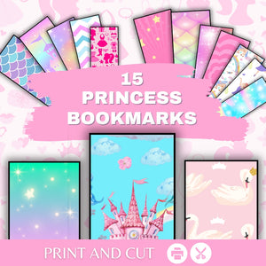 Printable Princess Kids Bookmarks