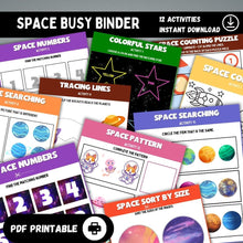 Load image into Gallery viewer, Space Busy Binder Printable
