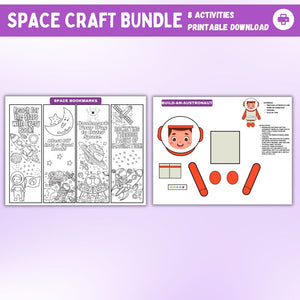 Space Kid Craft Printable Bundle