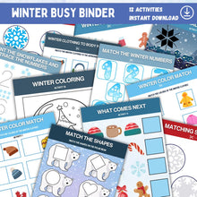 Load image into Gallery viewer, Winter Busy Binder Printable
