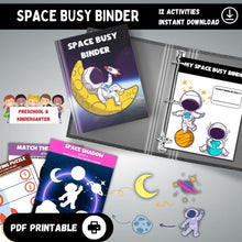 Load image into Gallery viewer, Space Busy Binder Printable
