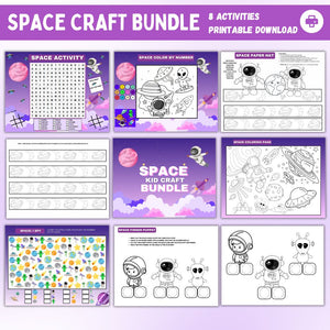 Space Kid Craft Printable Bundle